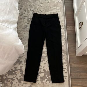 Black j crew crop dress pants size 00p
